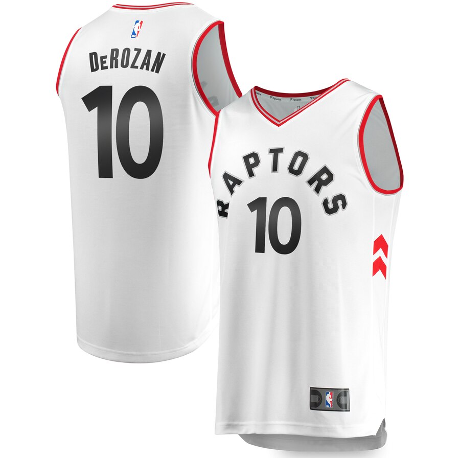 Demar Derozan Toronto Raptors Fanatics Branded Fast Break Replica Basketball Jersey White - Association Edition