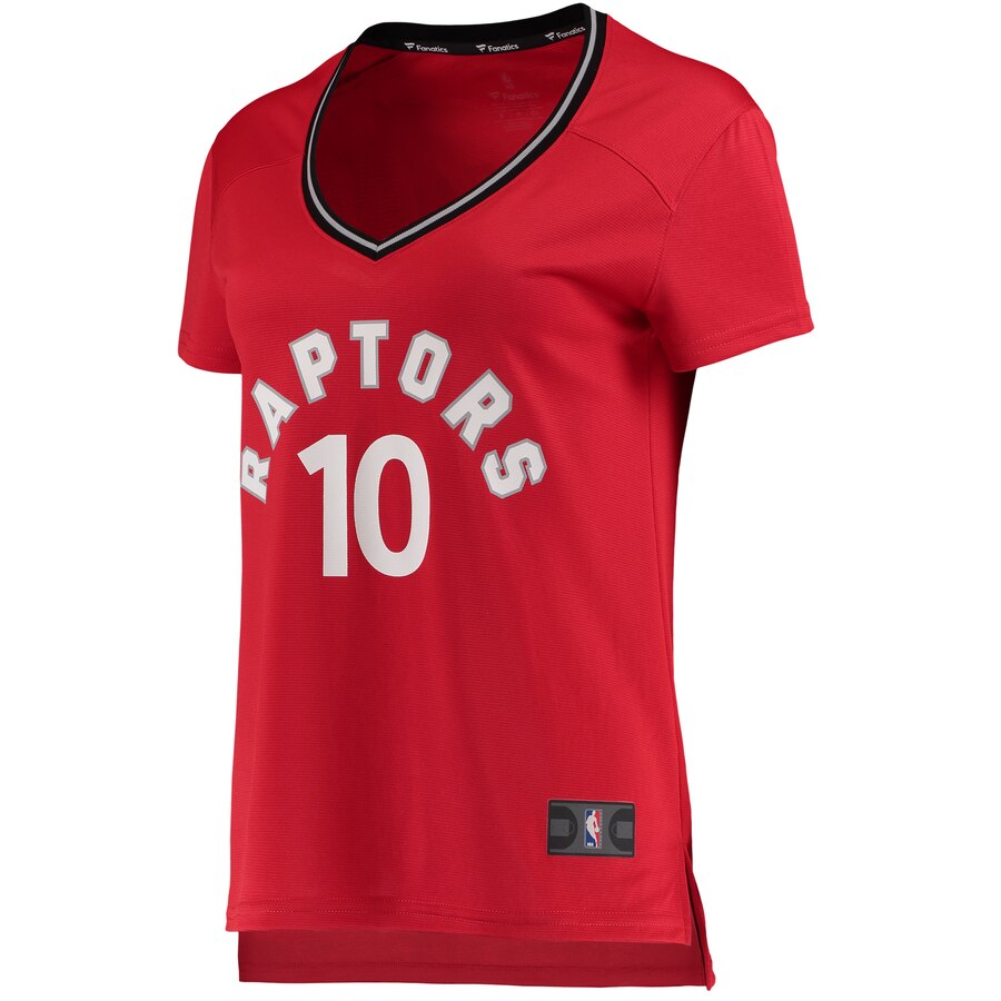 Alternative view of Demar Derozan Toronto Raptors Fanatics Branded Women's Fast Break Replica Basketball Jersey Red - Icon Edition