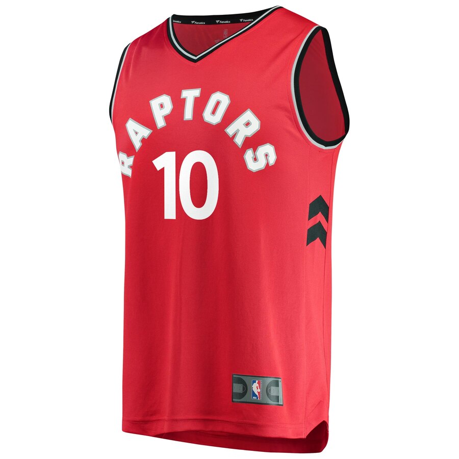 Alternative view of Demar Derozan Toronto Raptors Fanatics Branded Youth Fast Break Replica Basketball Jersey Red - Icon Edition