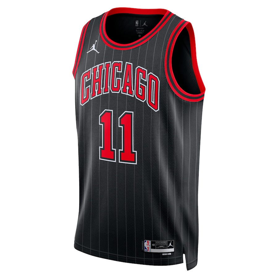 Alternative view of DeMar DeRozen 11 Chicago Bulls Unisex Swingman Basketball Jersey - Statement Edition - Black - JS905 