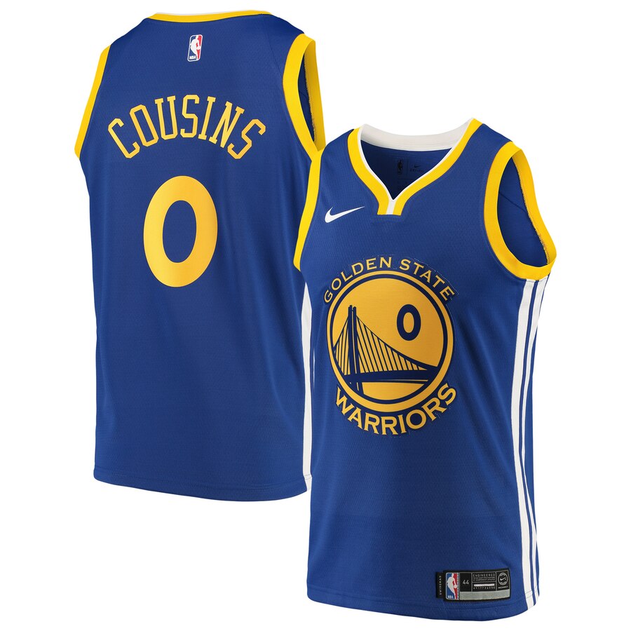 Demarcus Cousins Golden State Warriors Icon Swingman Basketball Jersey - Royal