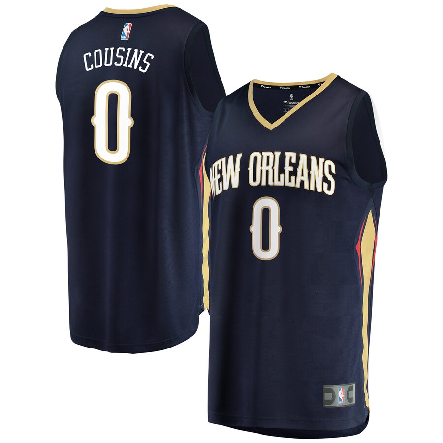 Demarcus Cousins New Orleans Pelicans Fanatics Branded Fast Break Replica Basketball Jersey Navy - Icon Edition