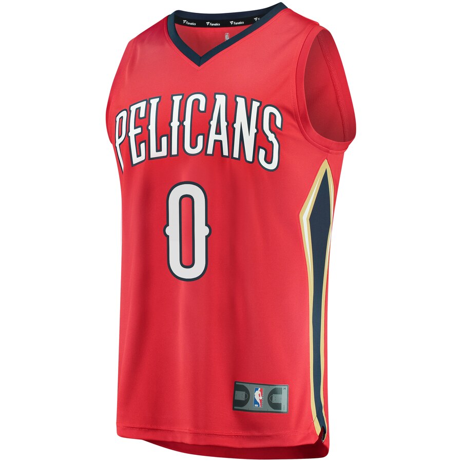 Alternative view of Demarcus Cousins New Orleans Pelicans Fanatics Branded Fast Break Replica Basketball Jersey Red - Statement Edition