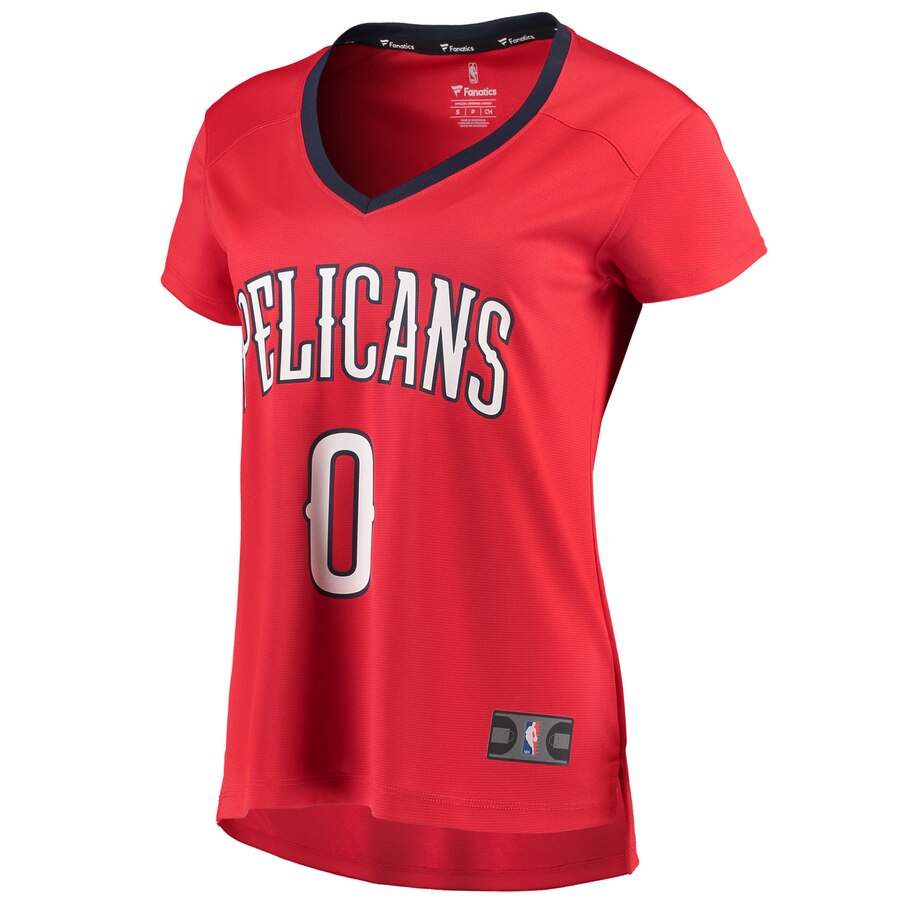 Alternative view of Demarcus Cousins New Orleans Pelicans Fanatics Branded Women's Fast Break Replica Statement Edition Basketball Jersey - Red