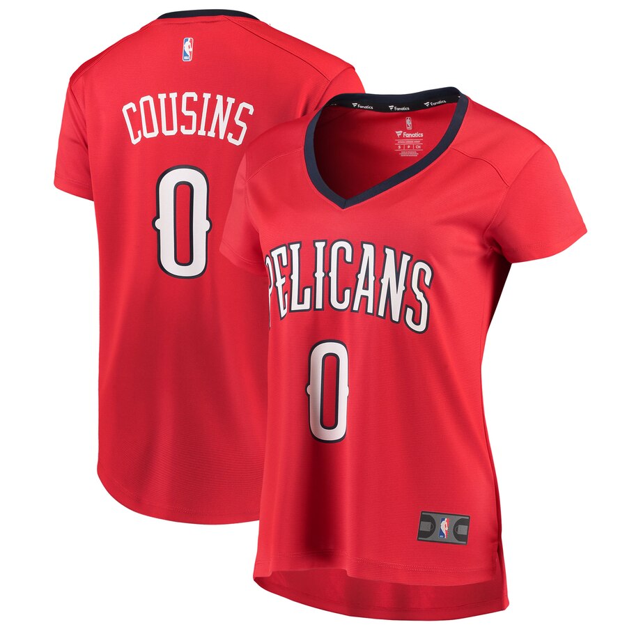 Demarcus Cousins New Orleans Pelicans Fanatics Branded Women's Fast Break Replica Statement Edition Basketball Jersey - Red