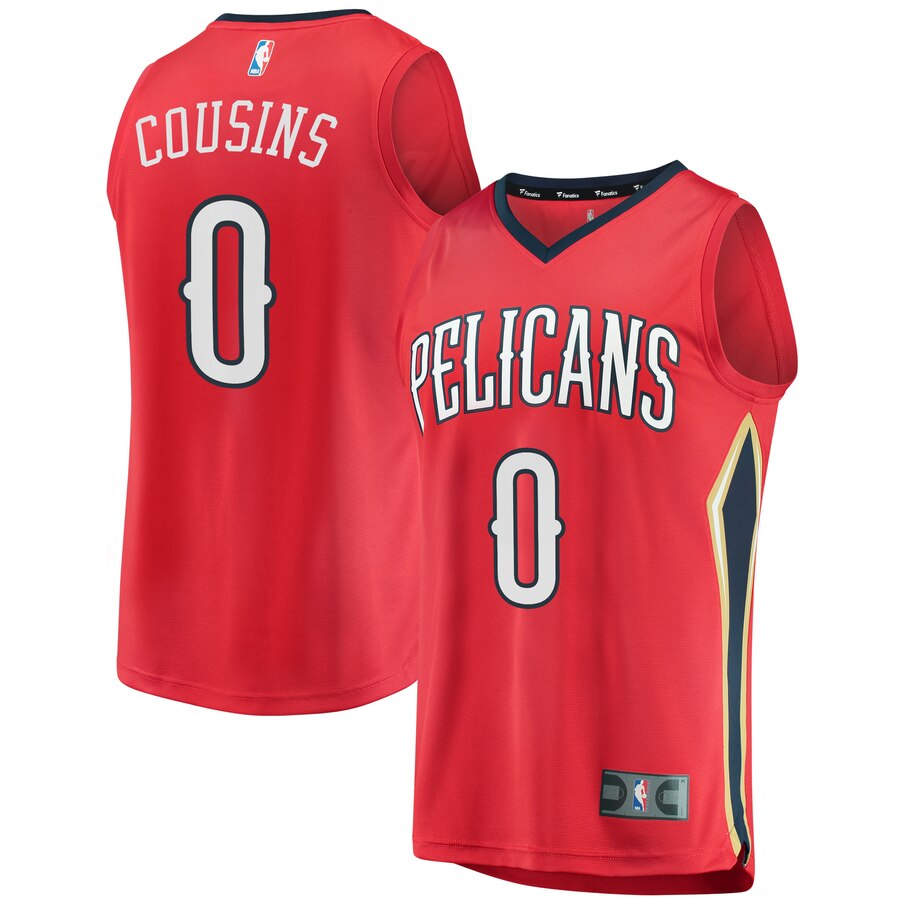 Demarcus Cousins New Orleans Pelicans Fanatics Branded Youth Fast Break Replica Basketball Jersey Red - Statement Edition