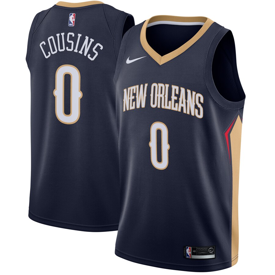 Demarcus Cousins New Orleans Pelicans Swingman Basketball Jersey Navy - Icon Edition