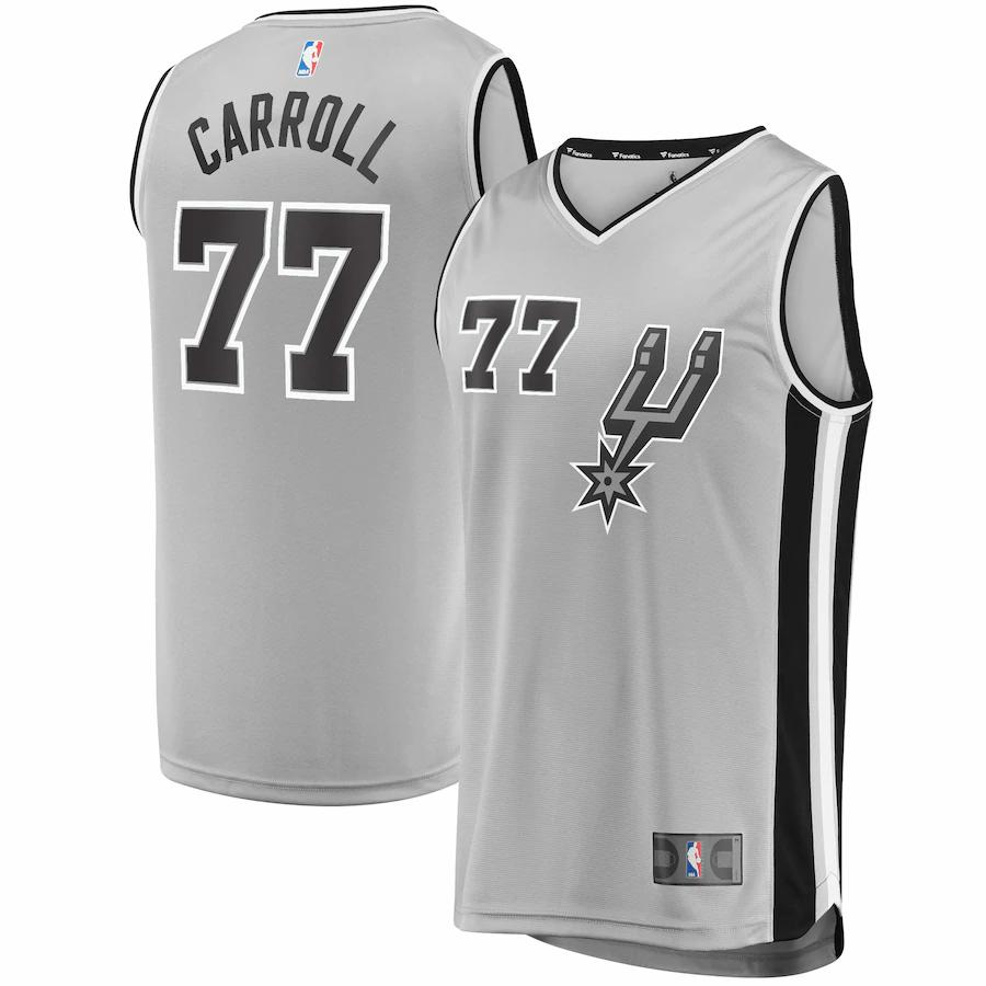 Demarre Carroll San Antonio Spurs Fanatics Branded Fast Break Replica Player Basketball Jersey - Statement Edition - Silver
