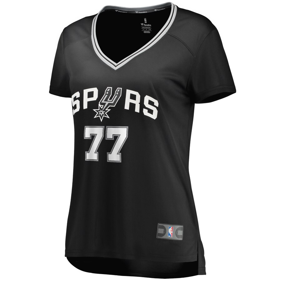 Alternative view of Demarre Carroll San Antonio Spurs Fanatics Branded Women's Fast Break Replica Player Basketball Jersey - Icon Edition - Black