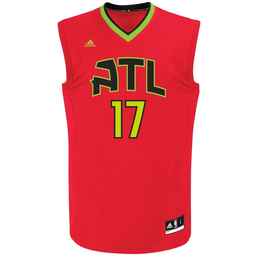Alternative view of Dennis Schroder Atlanta Hawks Adidas Alternate Replica Basketball Jersey - Red