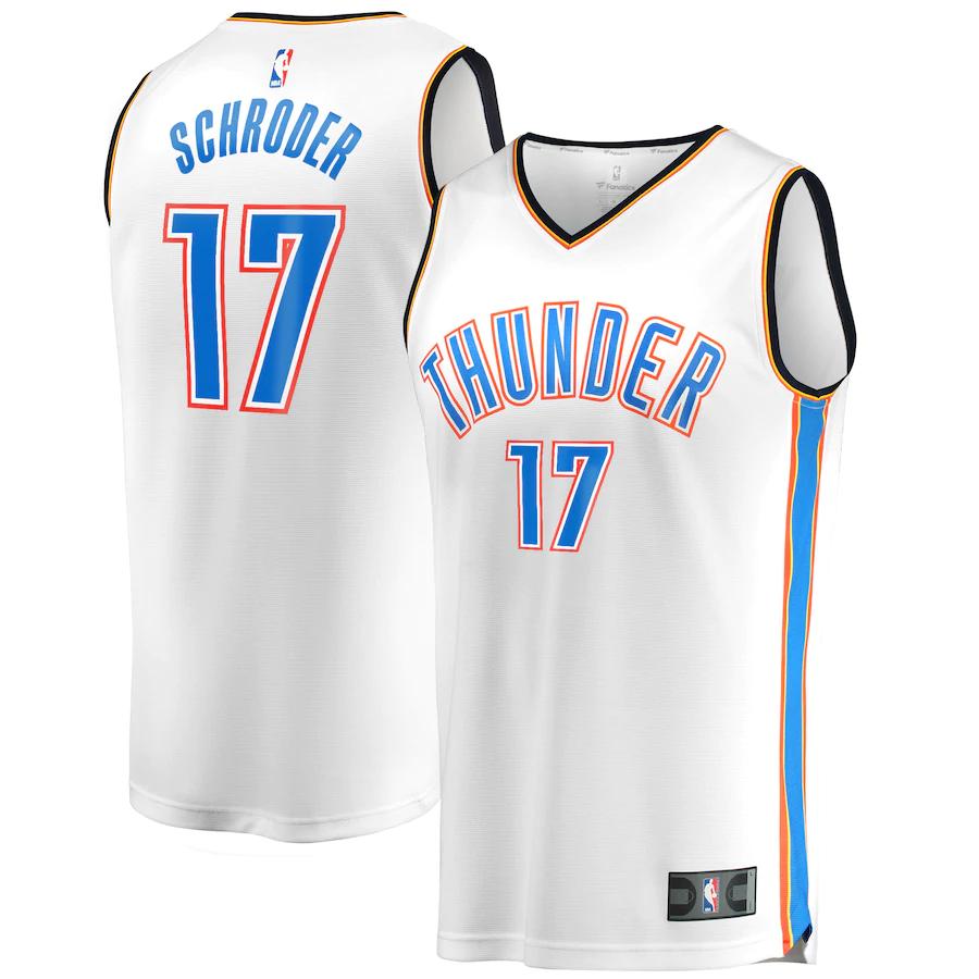 Dennis Schroder Oklahoma City Thunder Fanatics Branded Fast Break Player Jersey - Association Edition - White