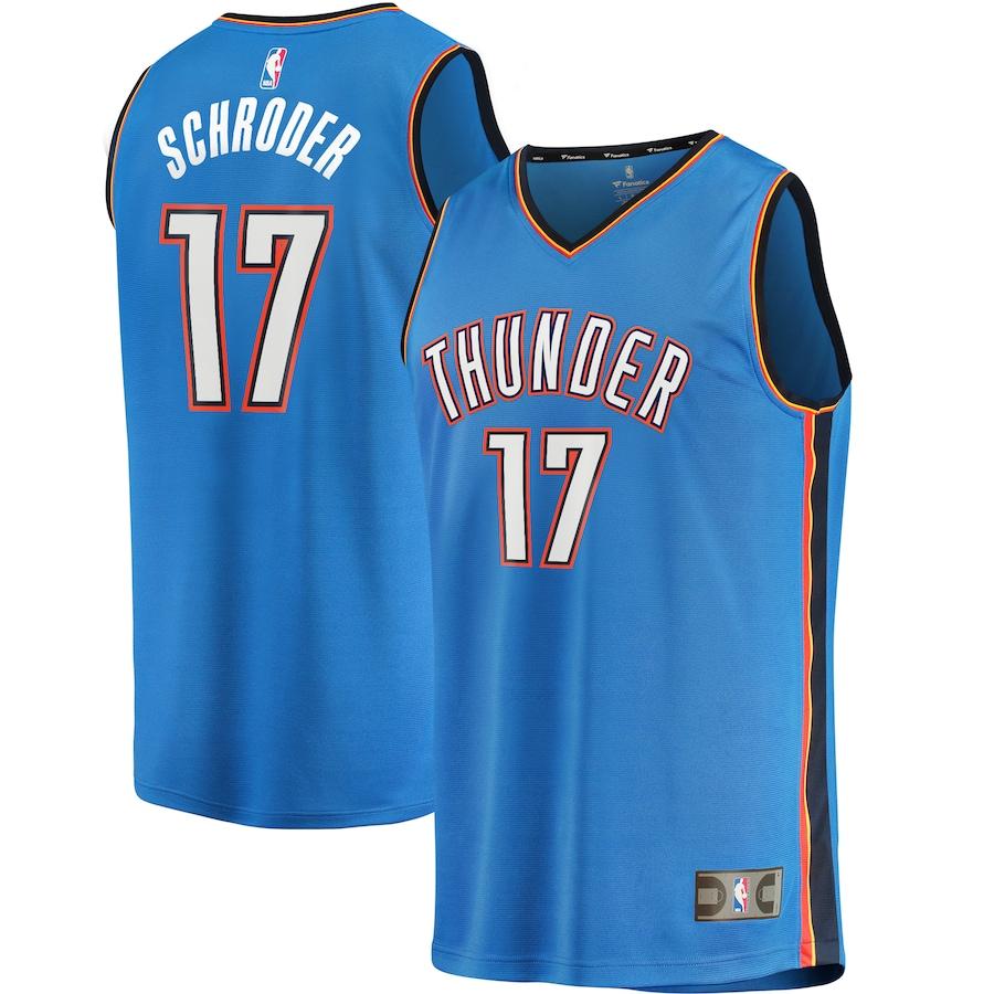 Dennis Schroder Oklahoma City Thunder Fanatics Branded Fast Break Player Jersey - Icon Edition - Blue