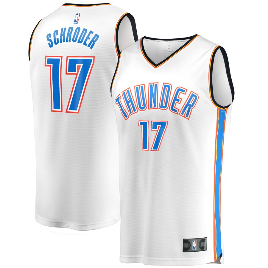Dennis Schroder Oklahoma City Thunder Fanatics Branded Youth Fast Break Player Jersey - Association Edition - White