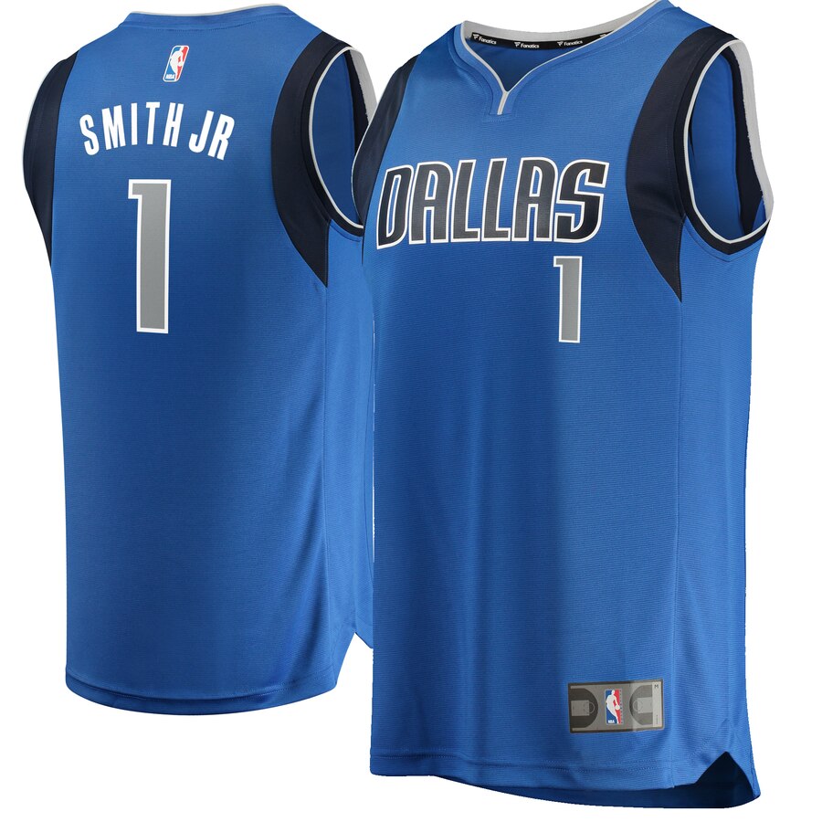 Dennis Smith Dallas Mavericks Fanatics Branded Fast Break Replica Basketball Jersey Blue - Icon Edition