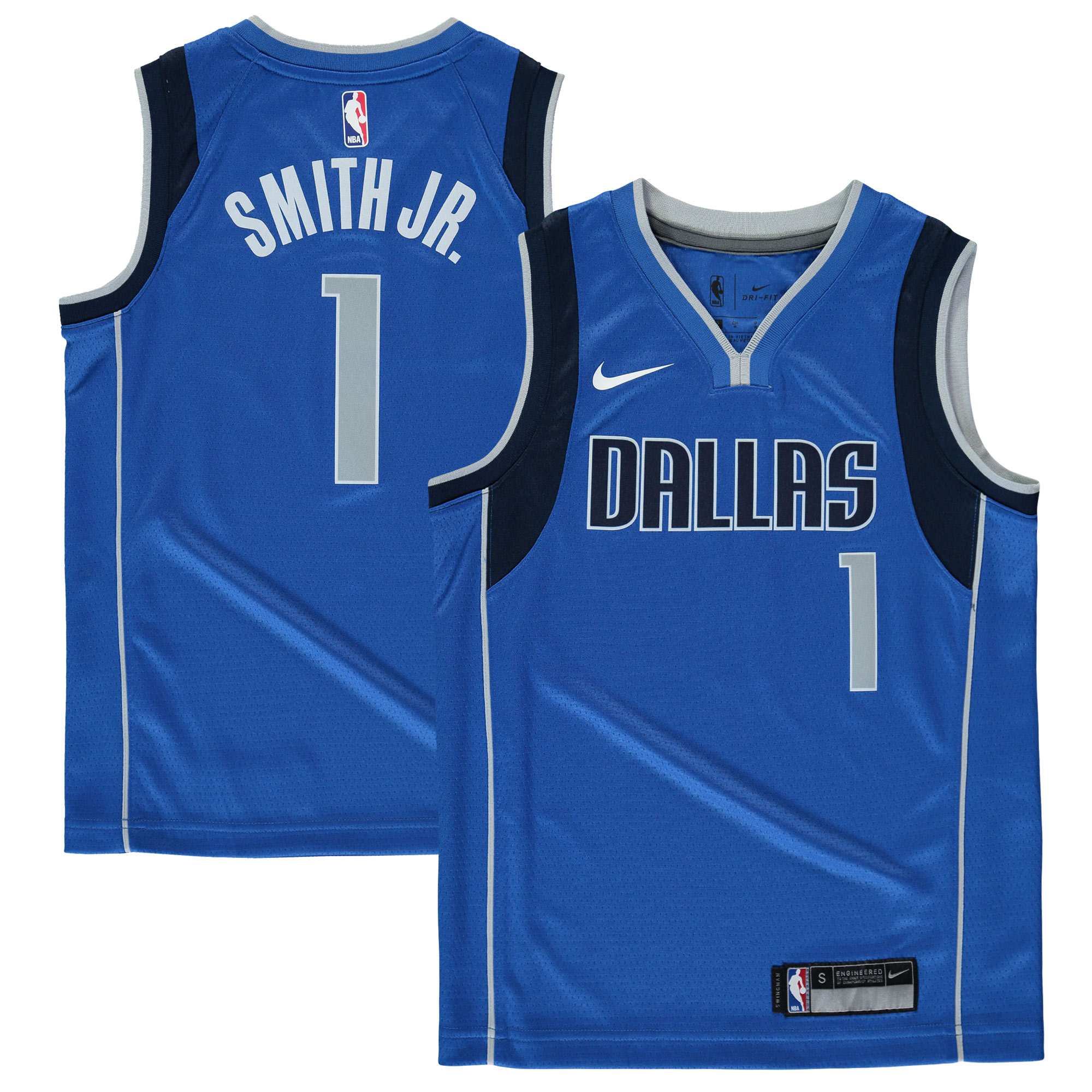 Dennis Smith Dallas Mavericks Youth Swingman Basketball Jersey Blue - Icon Edition