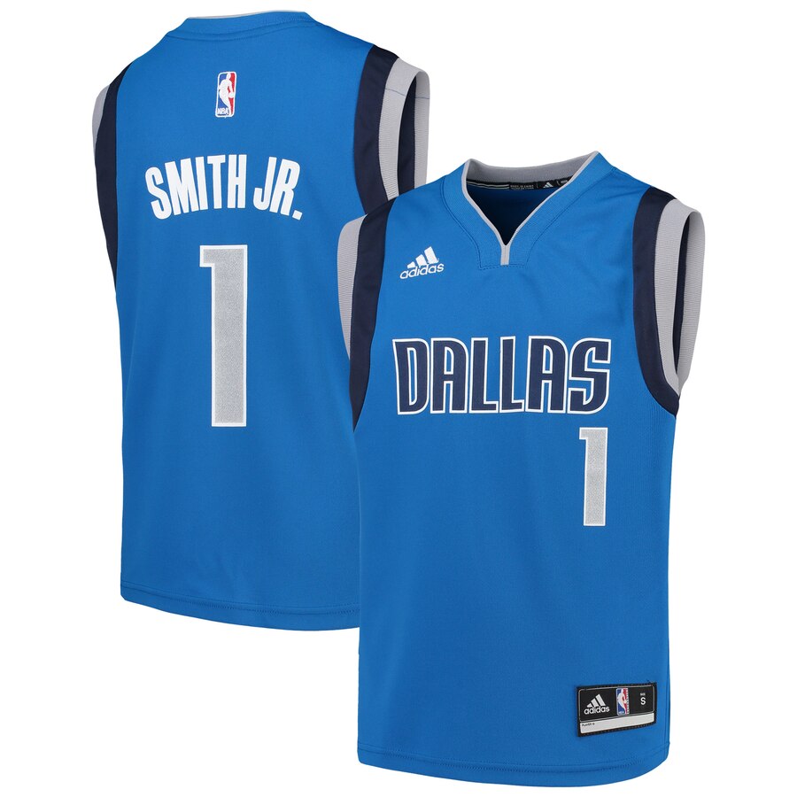 Dennis Smith Jr. Dallas Mavericks Adidas Youth Replica Basketball Jersey - Blue