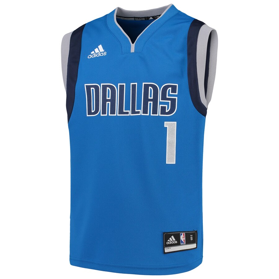 Alternative view of Dennis Smith Jr. Dallas Mavericks Adidas Youth Replica Basketball Jersey - Blue