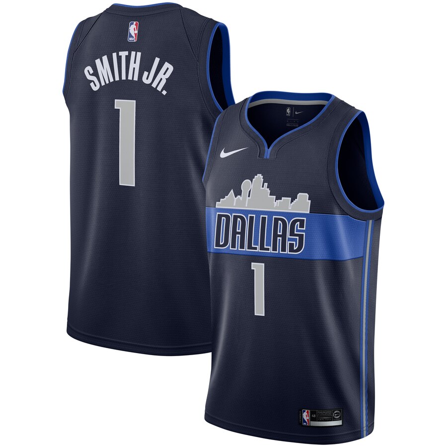 Dennis Smith Jr Dallas Mavericks Replica Swingman Basketball Jersey - Statement Edition - Navy