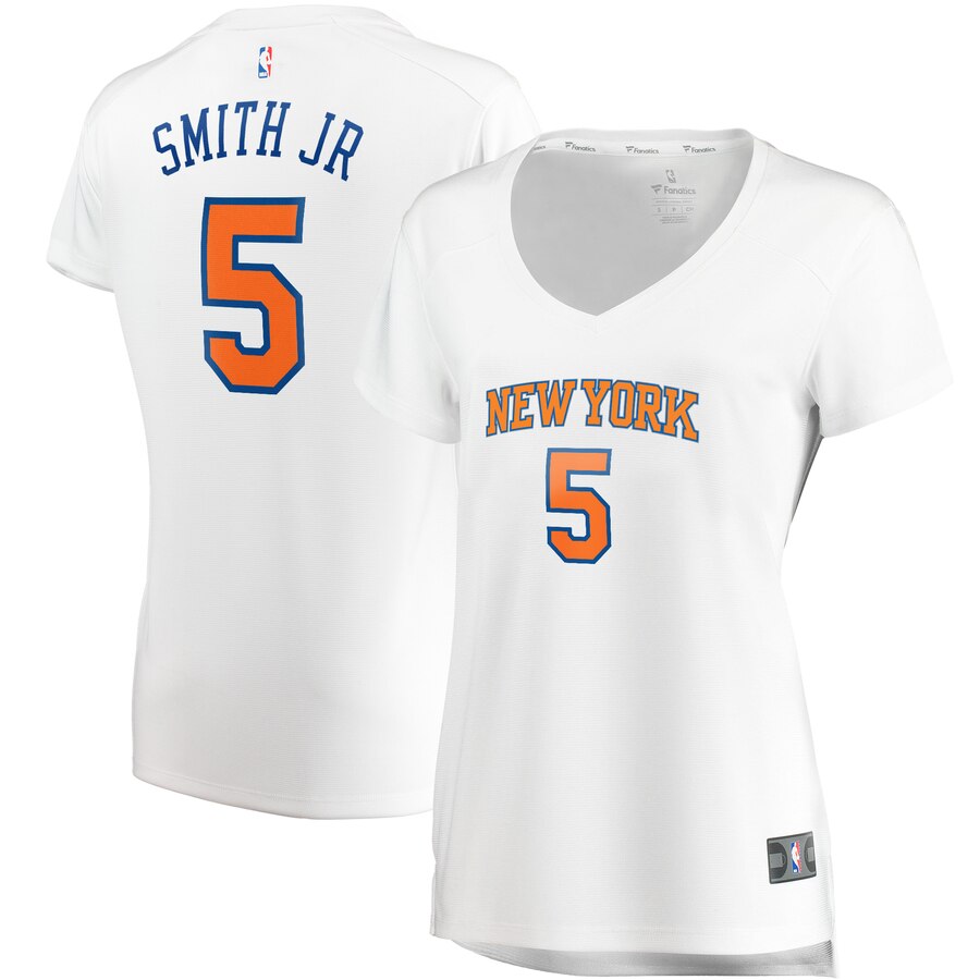 Dennis Smith Jr. New York Knicks Fanatics Branded Women's Fast Break Player Replica Basketball Jersey - Association Edition - White