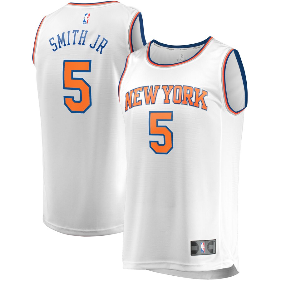 Dennis Smith Jr. New York Knicks Fanatics Branded Youth Fast Break Replica Player Basketball Jersey - Association Edition - White