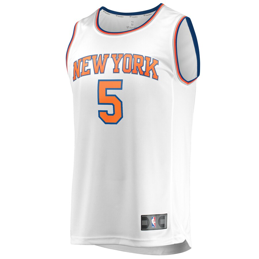 Alternative view of Dennis Smith Jr. New York Knicks Fanatics Branded Youth Fast Break Replica Player Basketball Jersey - Association Edition - White