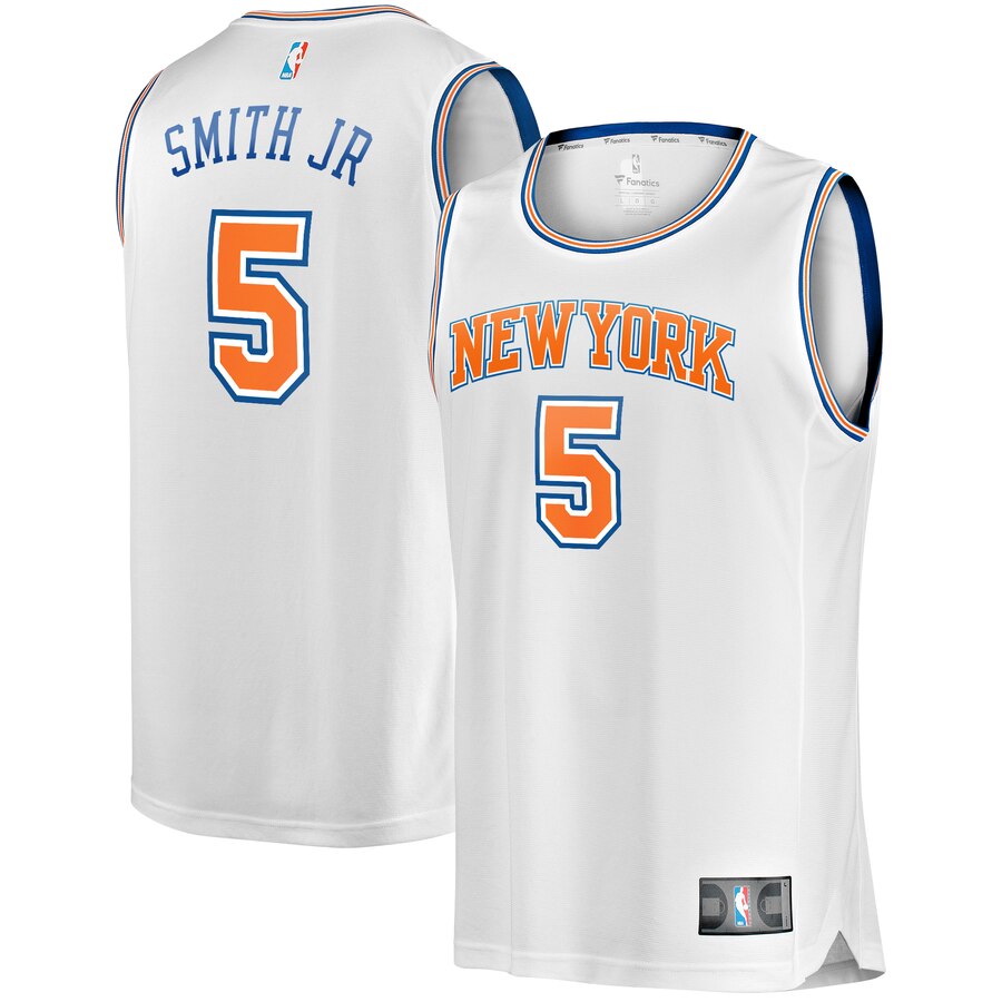 Dennis Smith Jr. New York Knicks Fanatics Branded Youth Fast Break Replica Player Basketball Jersey - Statement Edition - White