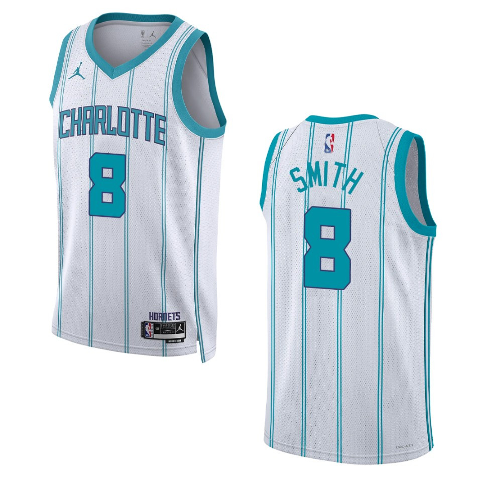 Dennis Smith White Association Edition 2022-23 Charlotte Hornets Swingman Basketball Jersey