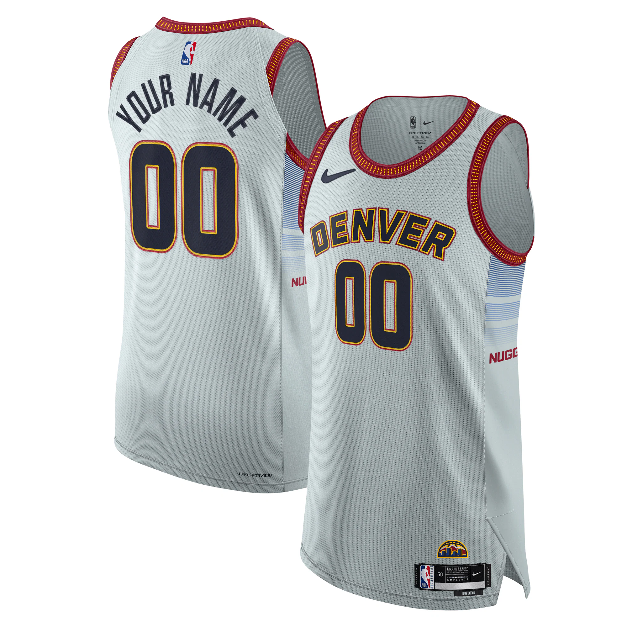 Denver Nuggets 2022/23 Authentic Basketball Jersey - City Edition - Silver