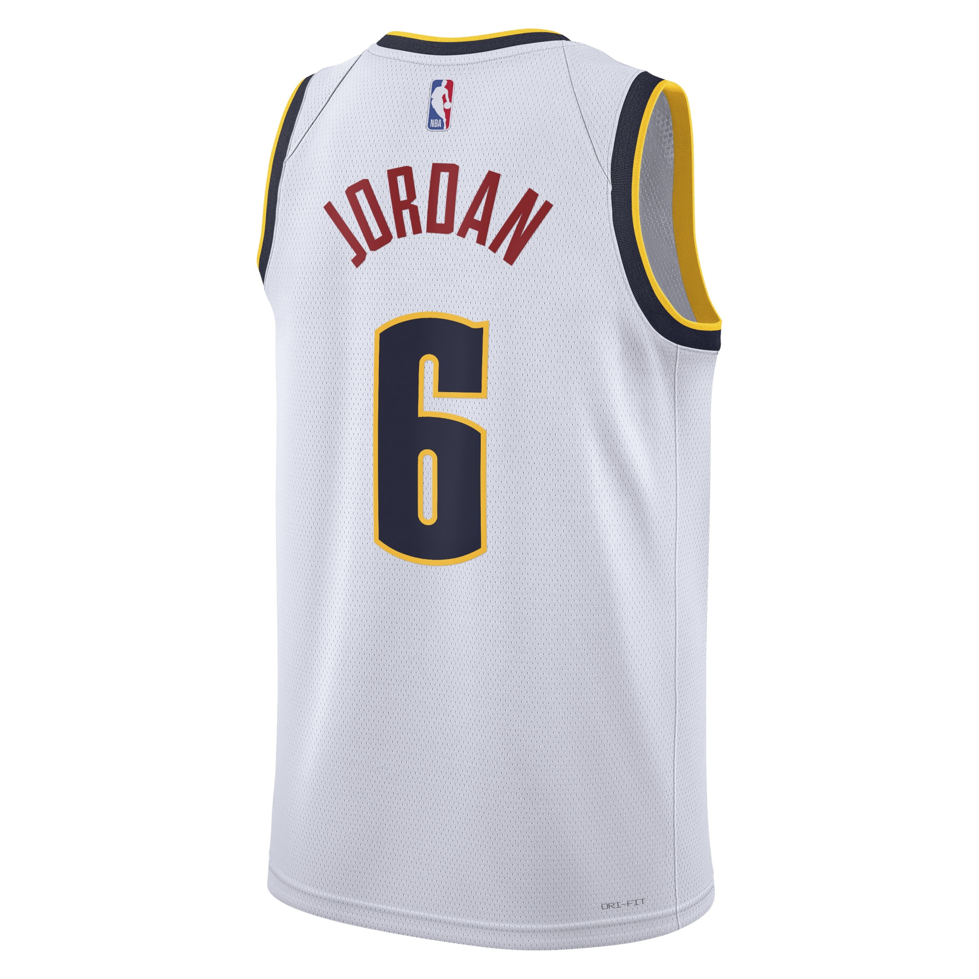 Alternative view of Denver Nuggets Association Edition Swingman Basketball Jersey - White - DeAndre Jordan - Unisex - JS316 