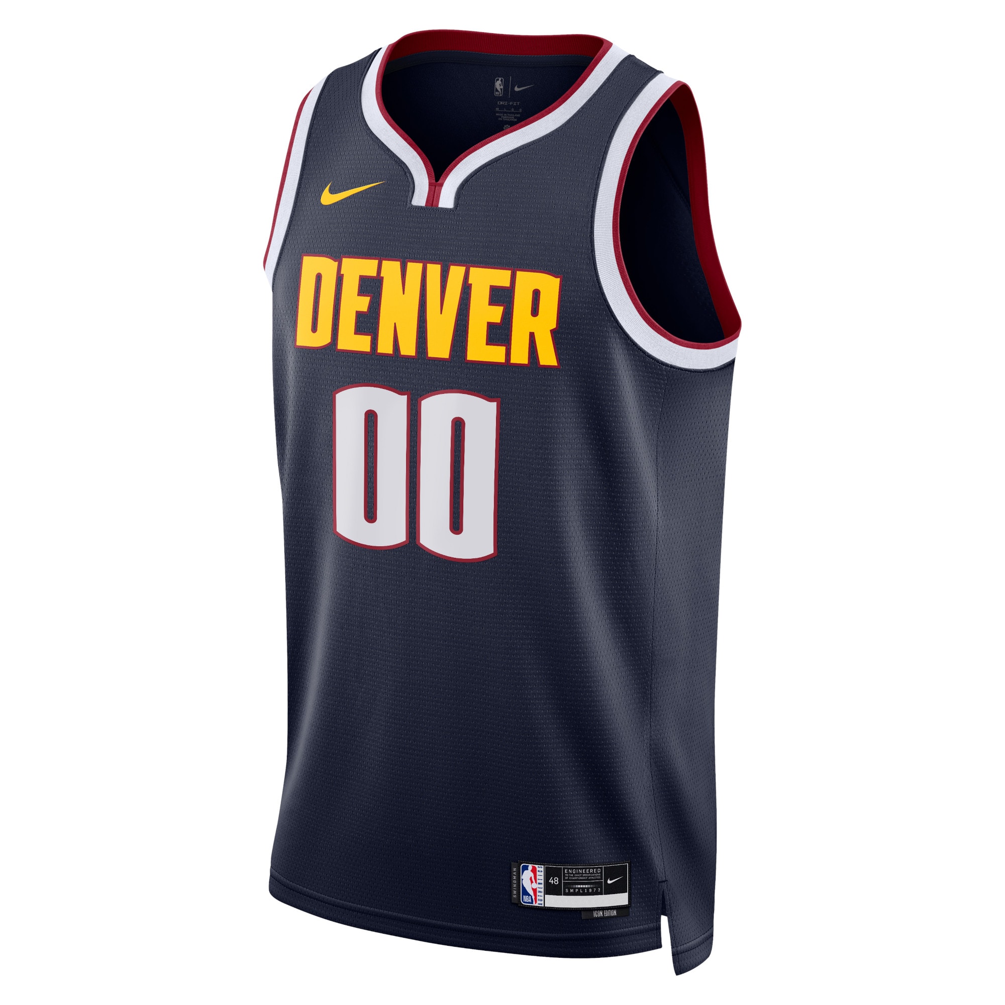 Denver Nuggets Icon Swingman Basketball Jersey - Custom - Unisex - JS338 