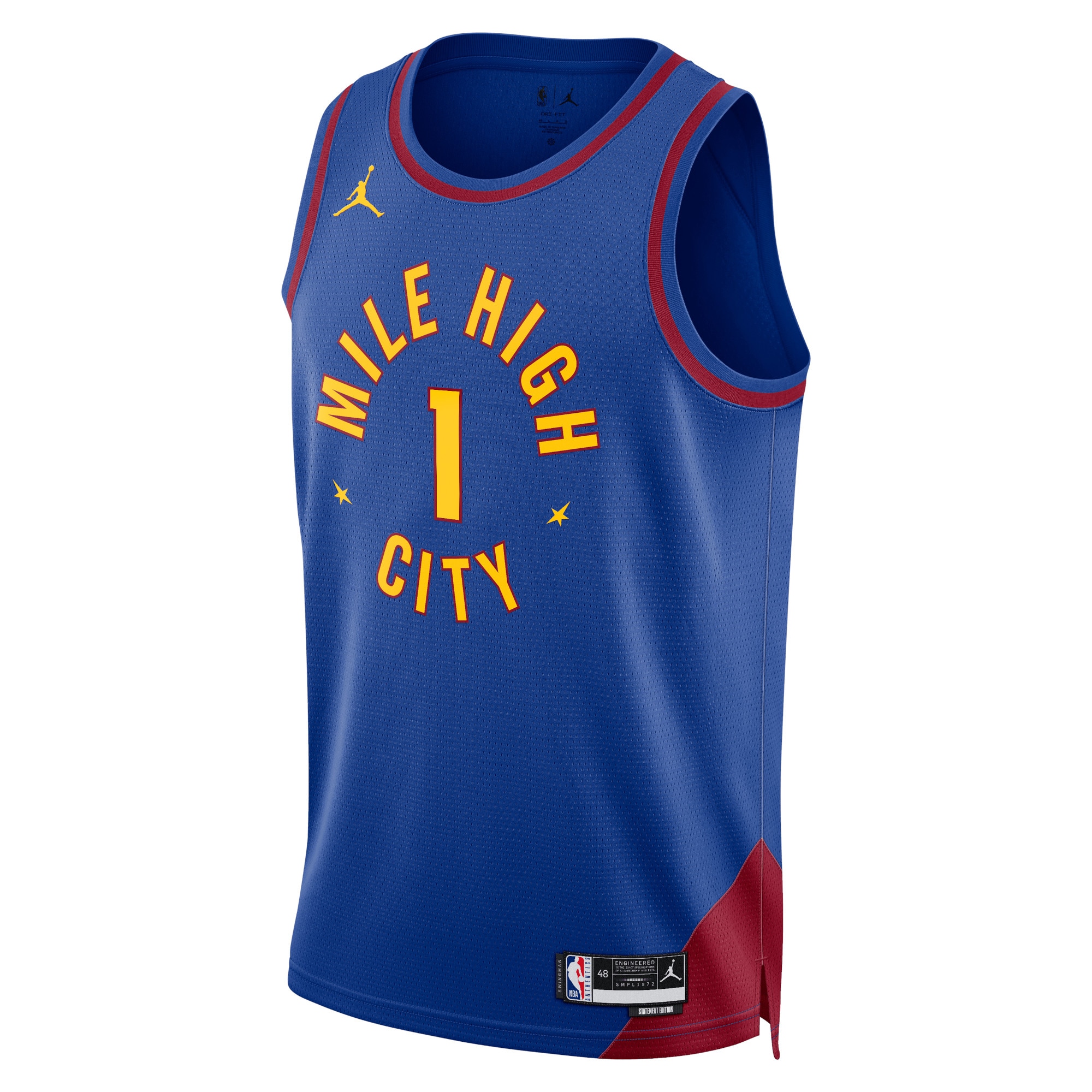 Denver Nuggets Jordan Statement Edition Swingman Basketball Jersey - Blue - Michael Porter Jr. - Unisex - JS555 