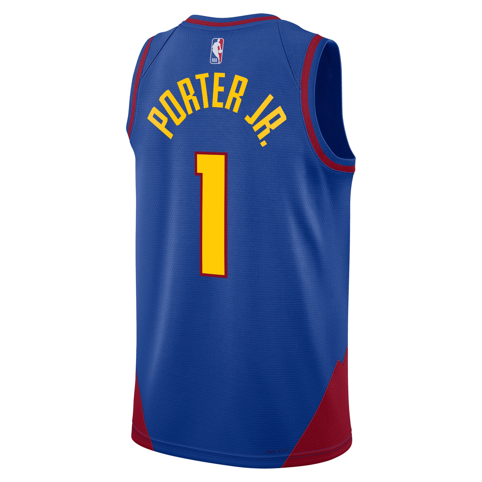 Alternative view of Denver Nuggets Jordan Statement Edition Swingman Basketball Jersey - Blue - Michael Porter Jr. - Unisex - JS555 
