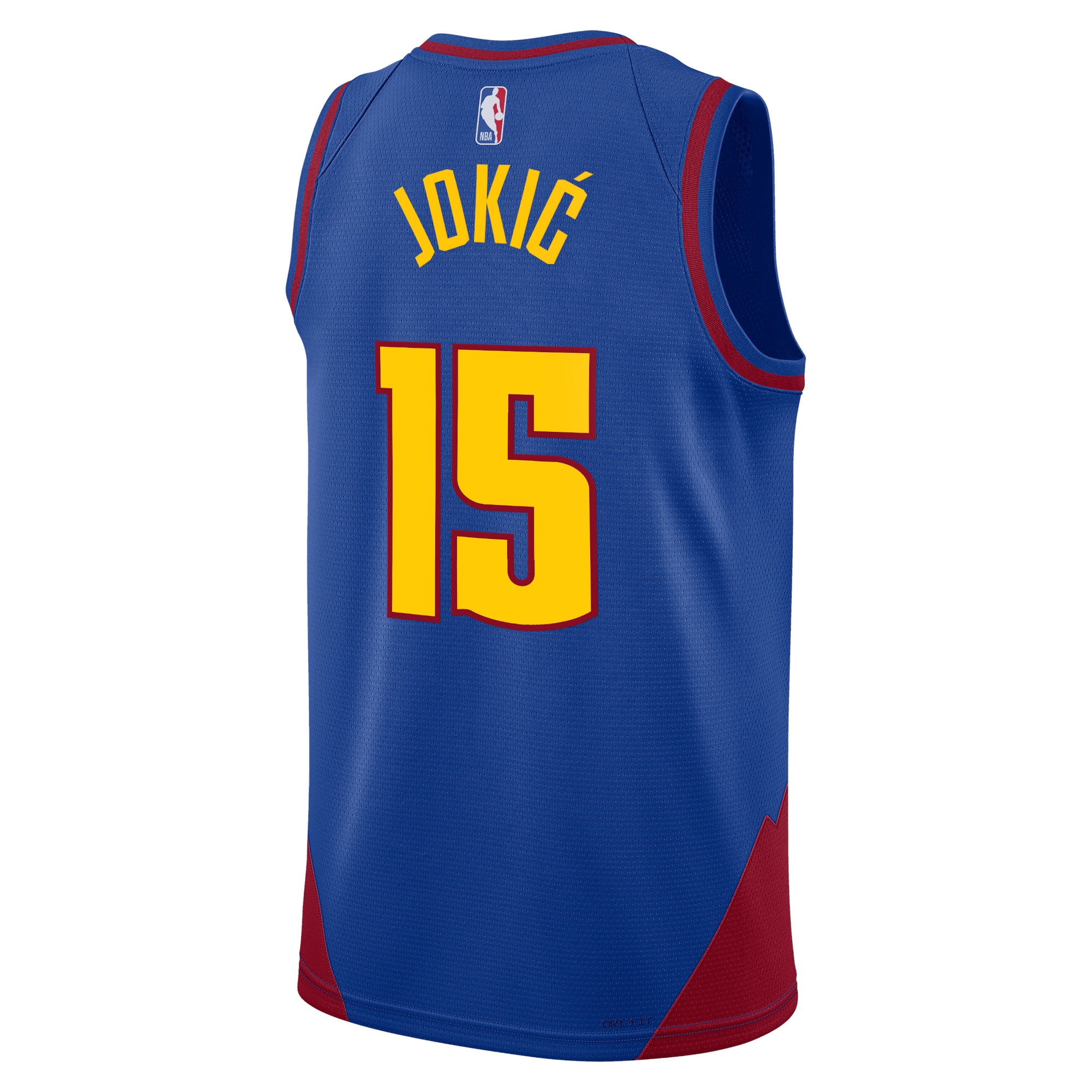 Alternative view of Denver Nuggets Jordan Statement Edition Swingman Basketball Jersey - Blue - Nikola Jokic - Unisex - JS986 