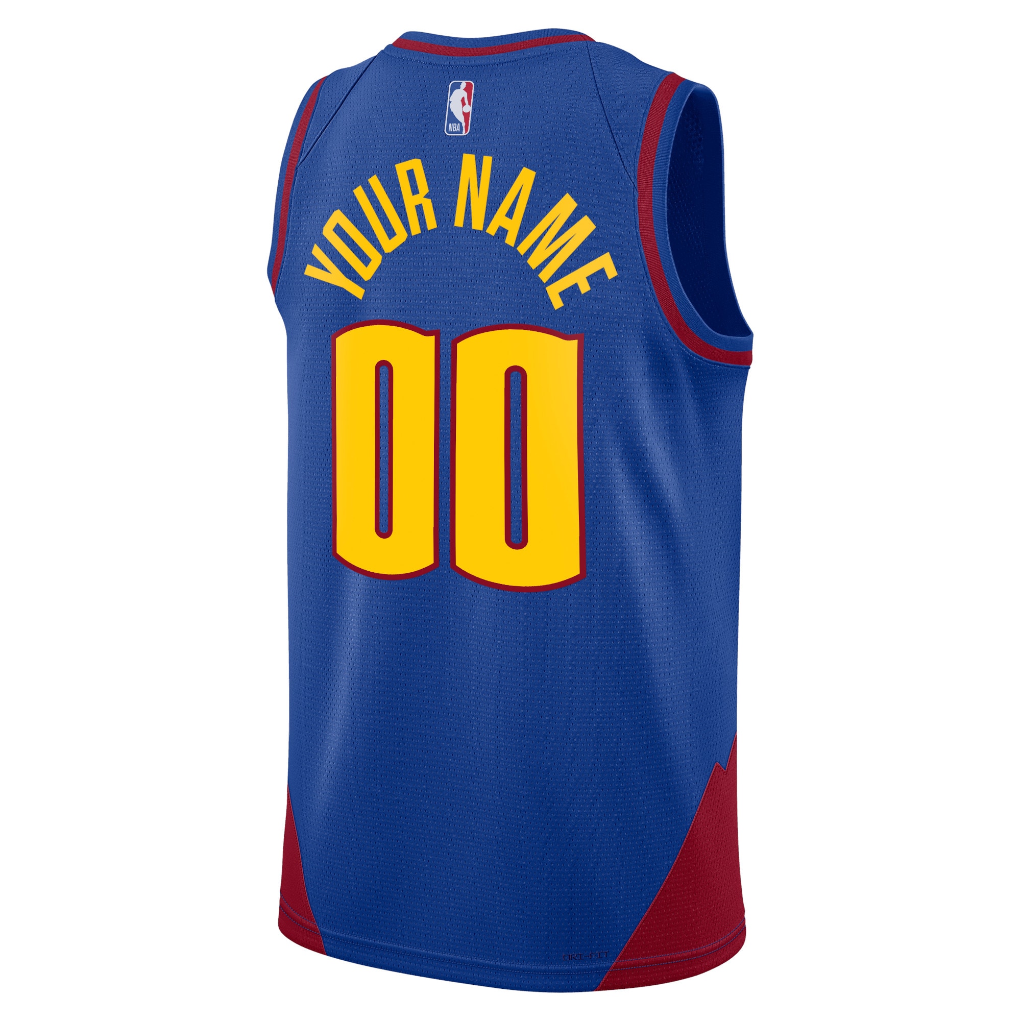 Alternative view of Denver Nuggets Jordan Statement Swingman Basketball Jersey - Custom - Unisex - JS269 