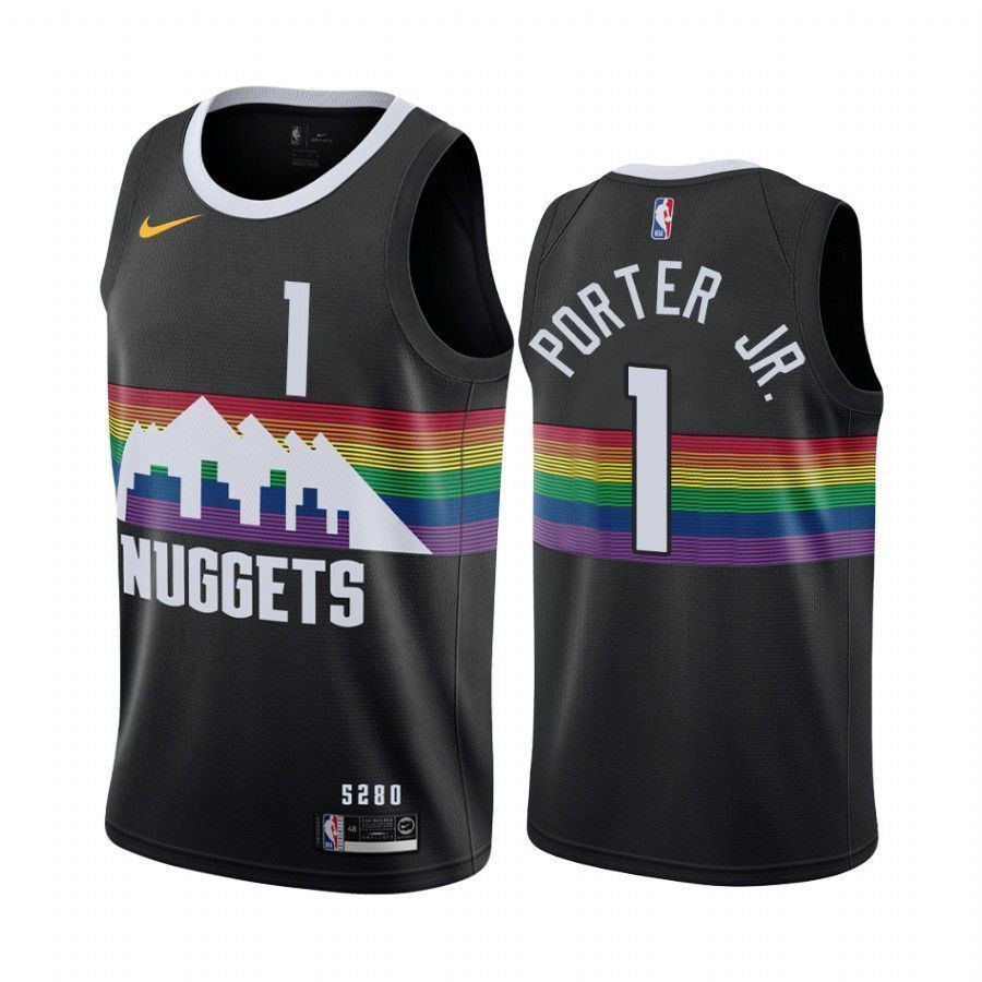 Denver Nuggets Michael Porter Jr. 1 City Men's Basketball Jersey - JS401 
