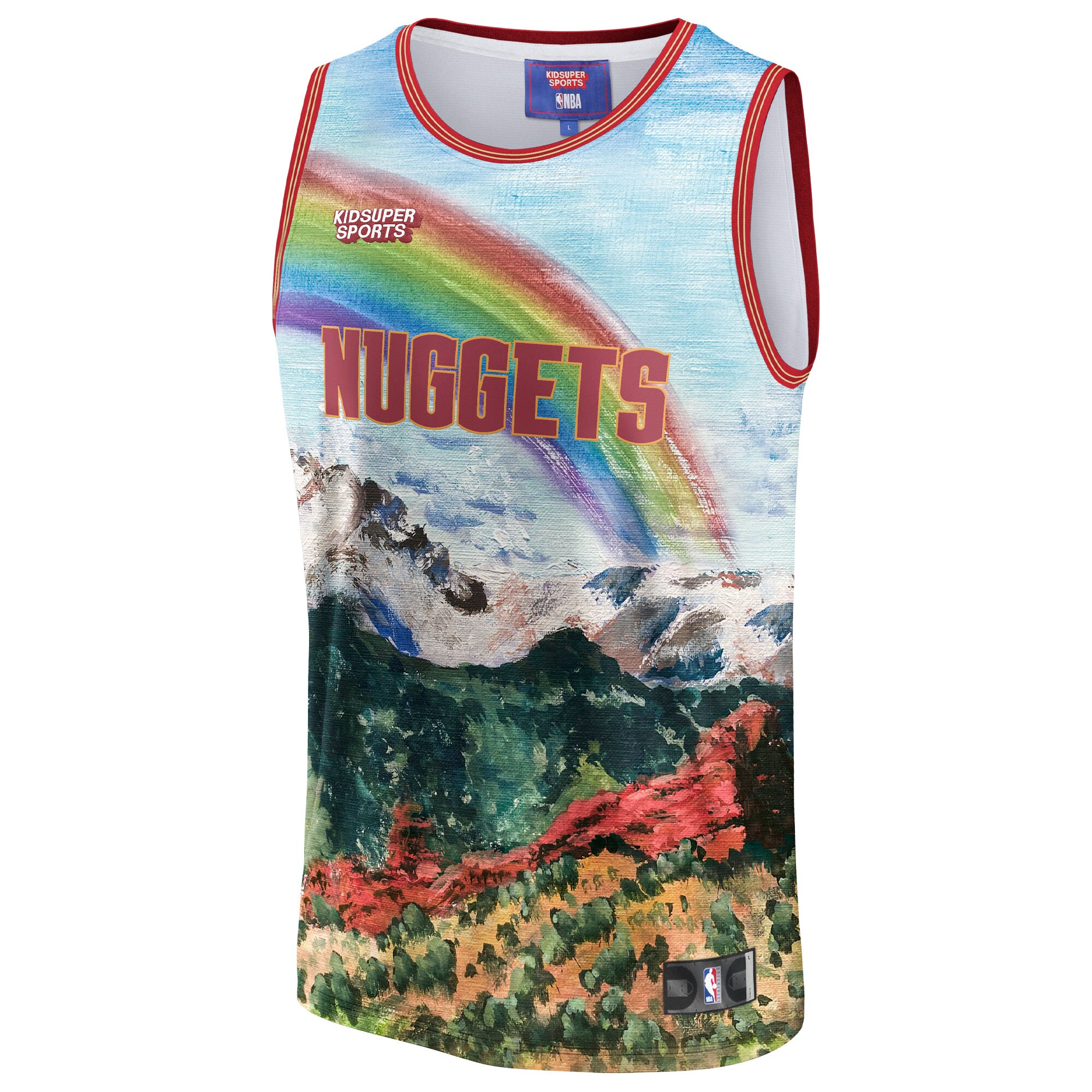 Alternative view of Denver Nuggets Nba & Kidsuper Studios By Fanatics Unisex Hometown Basketball Jersey - Blue