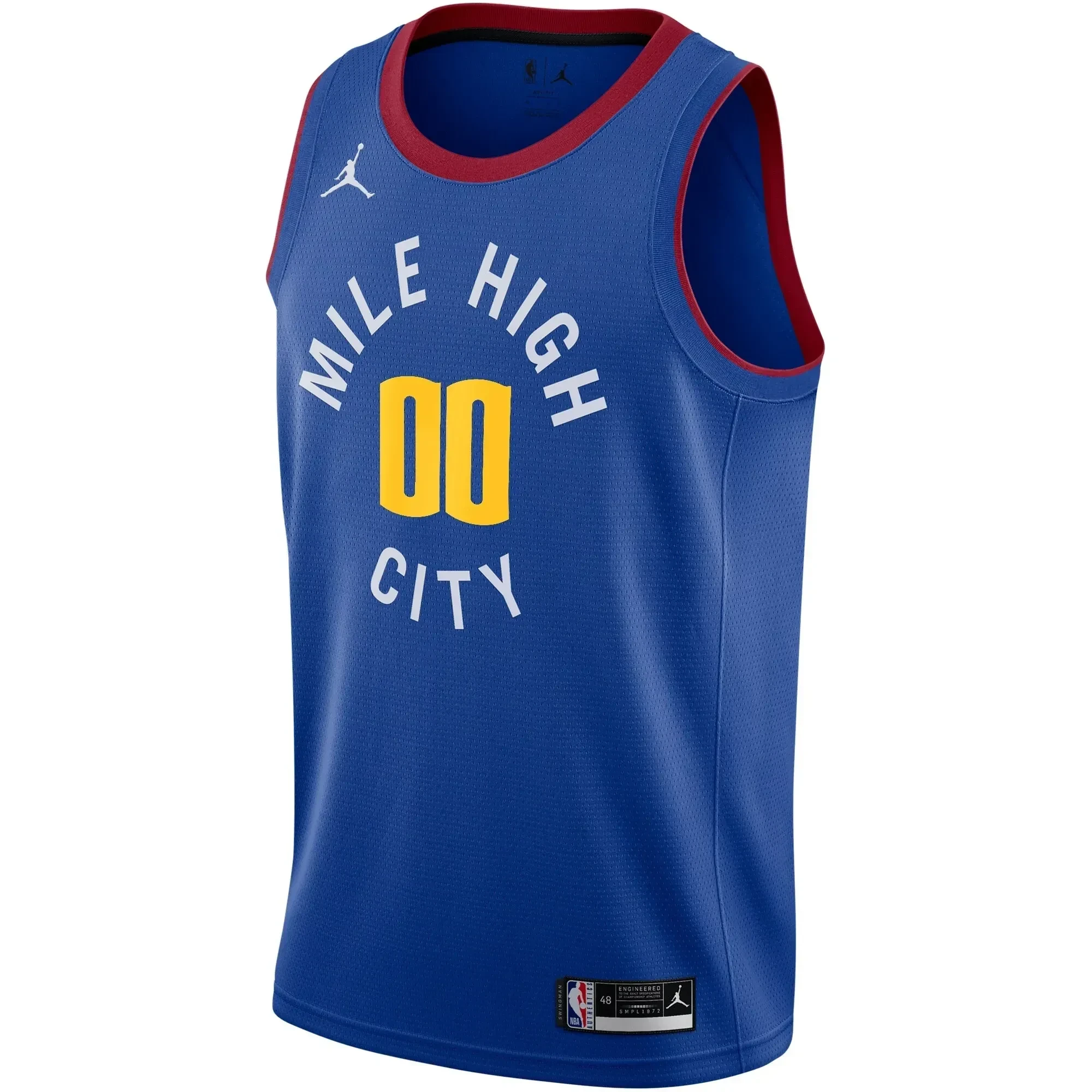 Denver Nuggets Swingman Custom Basketball Jersey - Statement Edition - Blue - JS880 