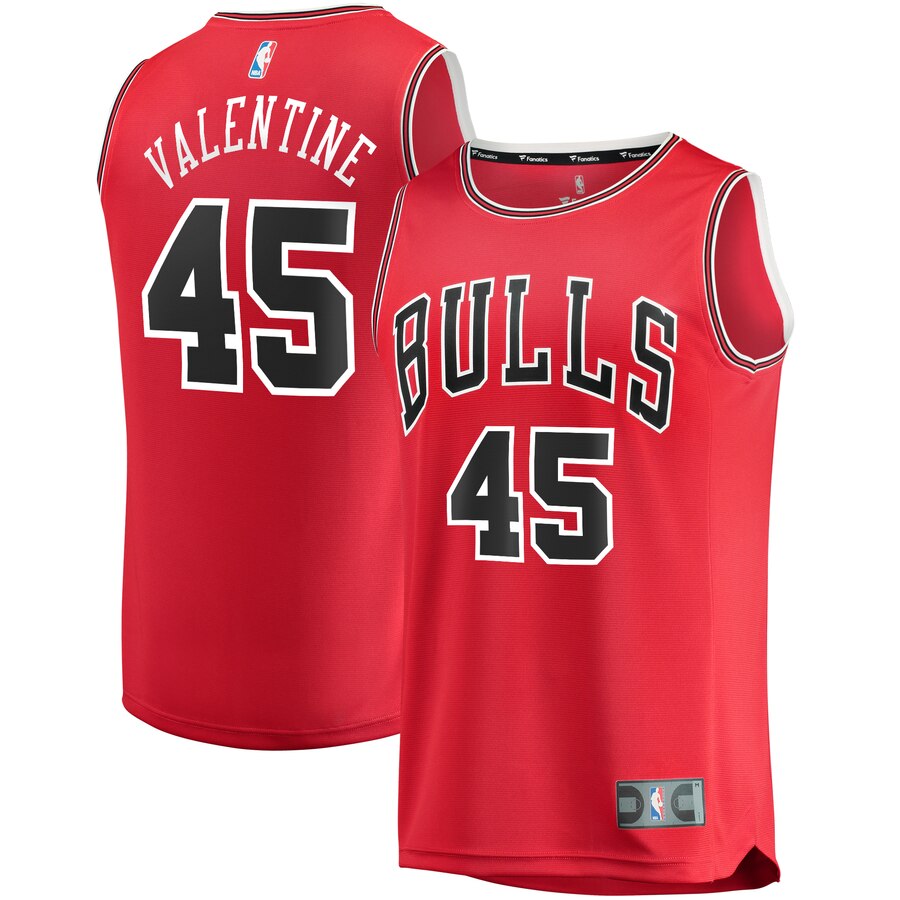 Denzel Valentine Chicago Bulls Fanatics Branded Fast Break Player Basketball Jersey – Icon Edition – Red