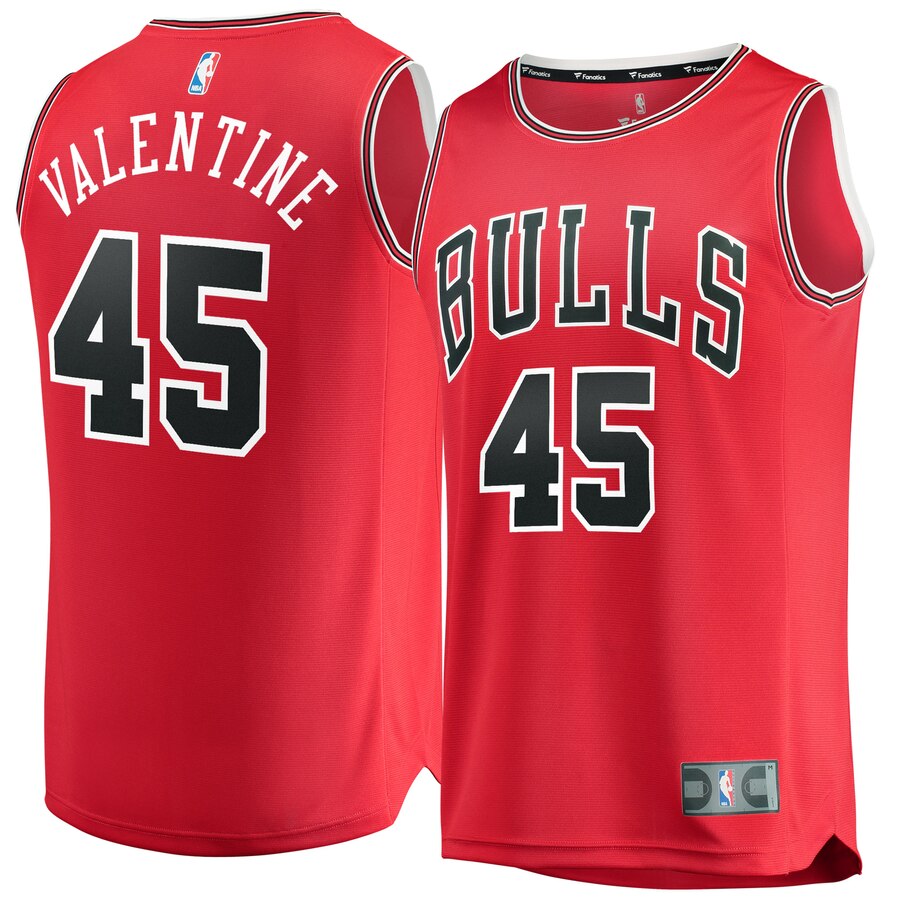 Denzel Valentine Chicago Bulls Fanatics Branded Fast Break Replica Basketball Jersey Red - Icon Edition