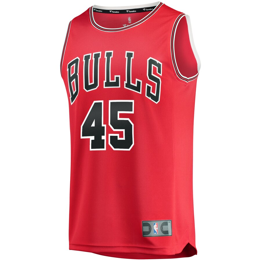 Alternative view of Denzel Valentine Chicago Bulls Fanatics Branded Fast Break Replica Basketball Jersey Red - Icon Edition