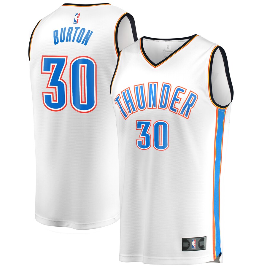 Deonte Burton Oklahoma City Thunder Fanatics Branded Fast Break Player Jersey - Association Edition - White