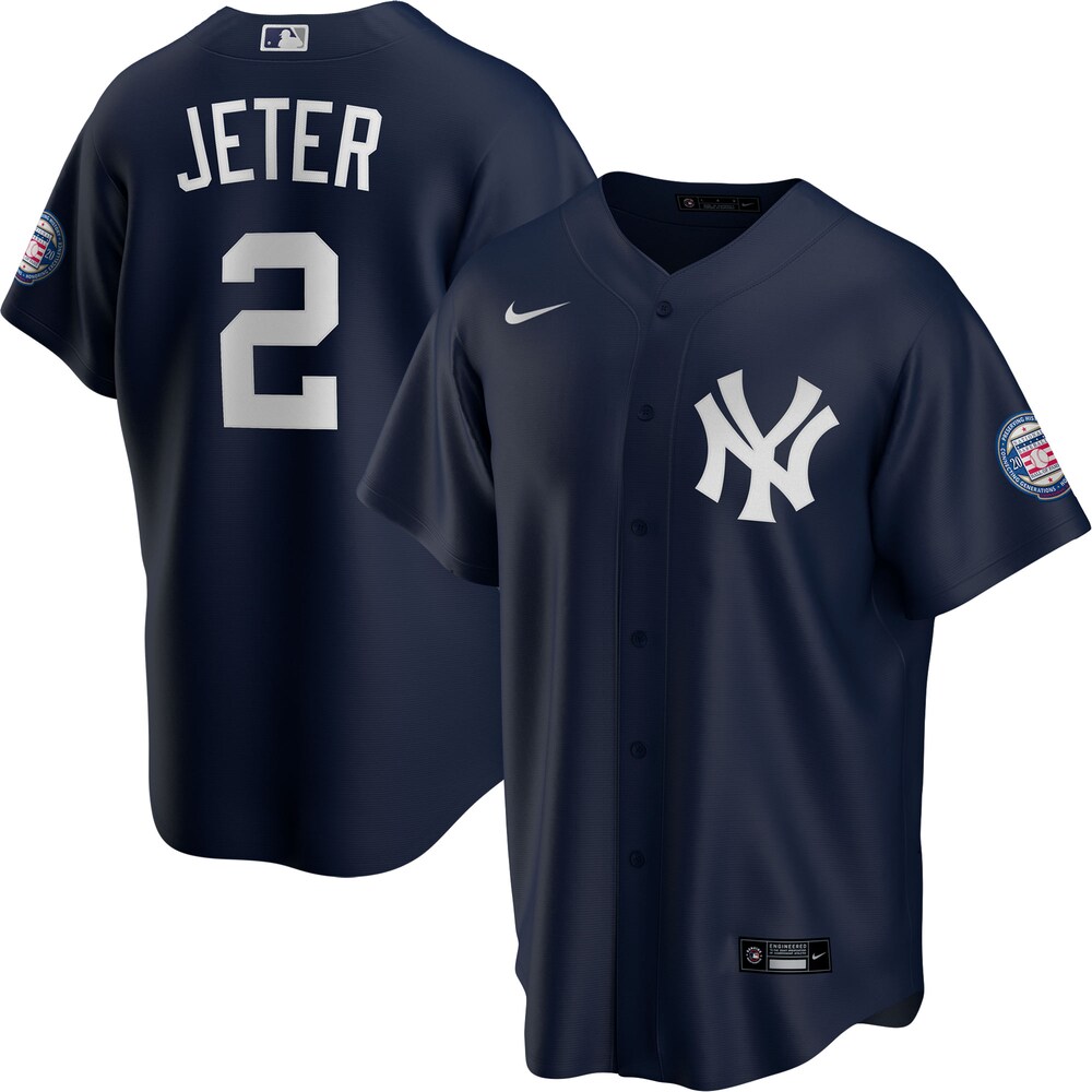 Derek Jeter New York Yankees 2020 Hall Of Fame Induction Alternate Player Name Baseball Jersey - Navy