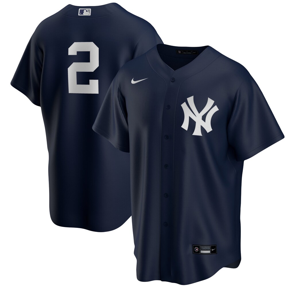 Derek Jeter New York Yankees Alternate Player Baseball Jersey - Navy