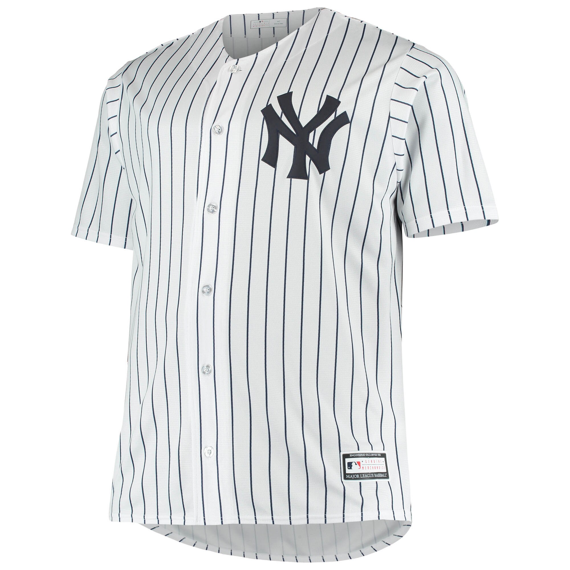 Alternative view of Derek Jeter New York Yankees Big & Tall Replica Player Baseball Jersey - White