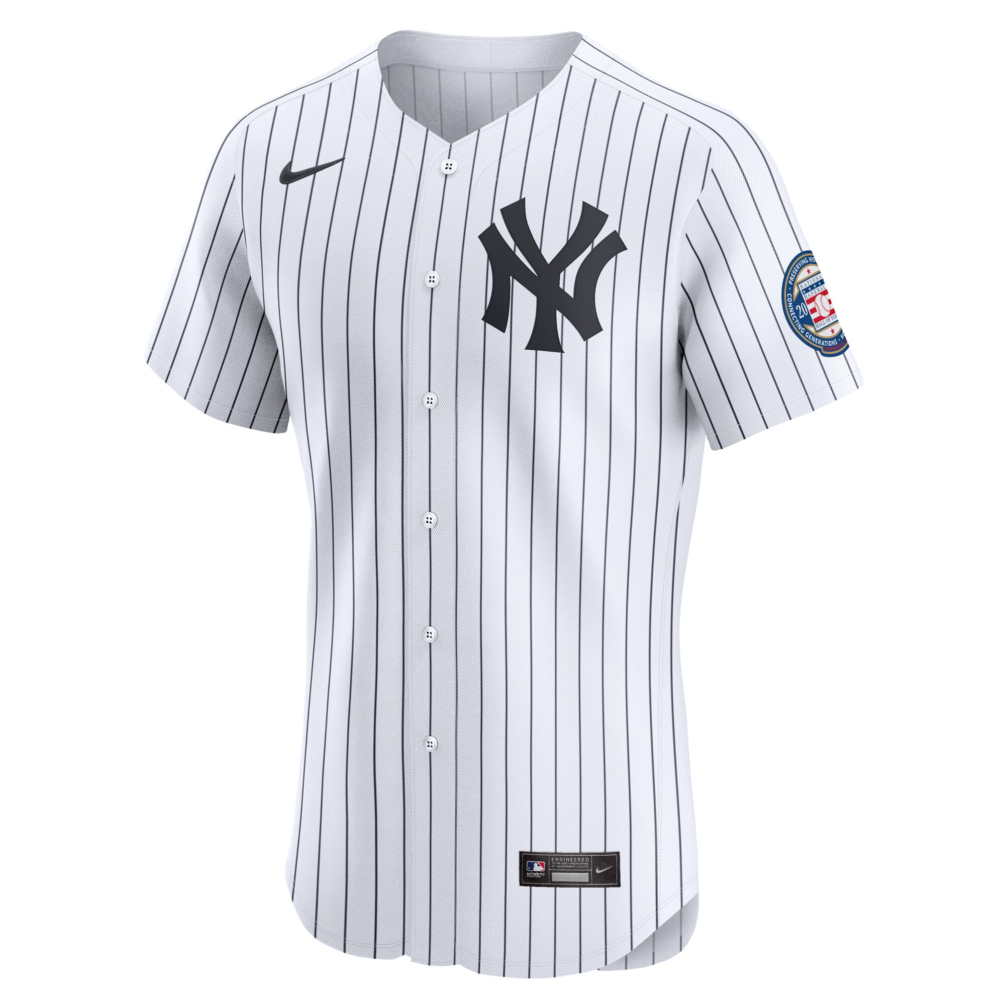 Alternative view of Derek Jeter New York Yankees Home Elite Baseball Jersey - White