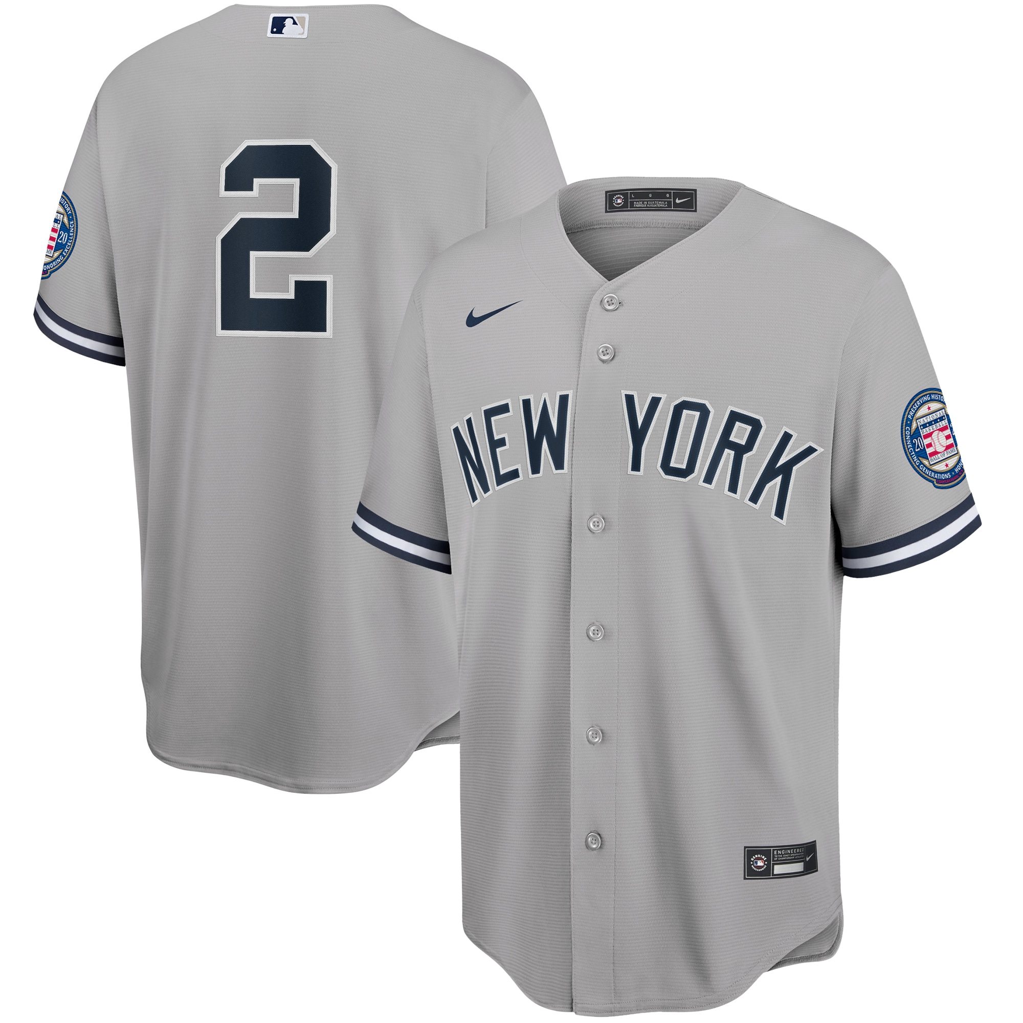 Derek Jeter New York Yankees Home Replica Player Name Baseball Jersey – White/navy