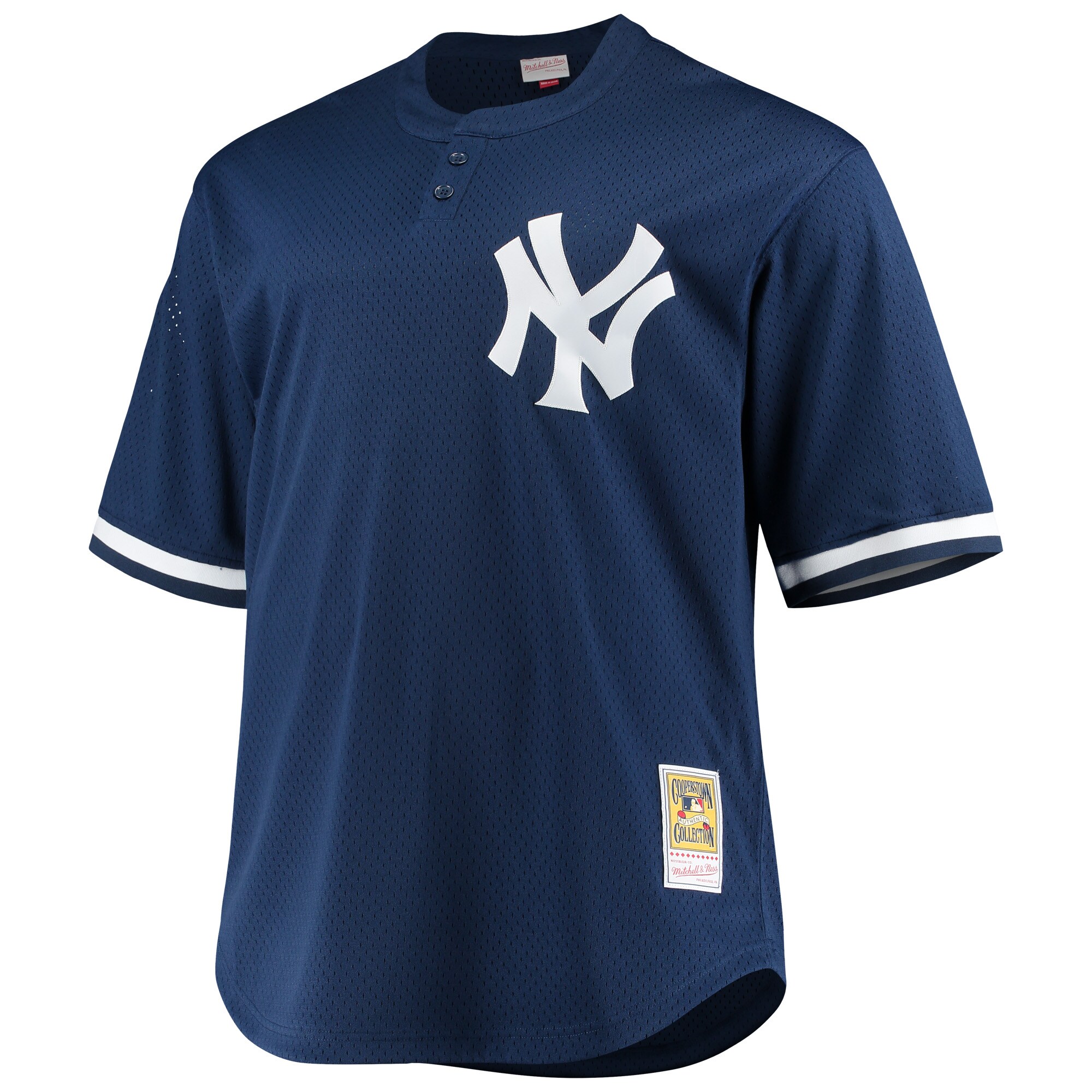 Alternative view of Derek Jeter New York Yankees Mitchell & Ness Big & Tall Batting Practice Replica Player Baseball Jersey - Navy