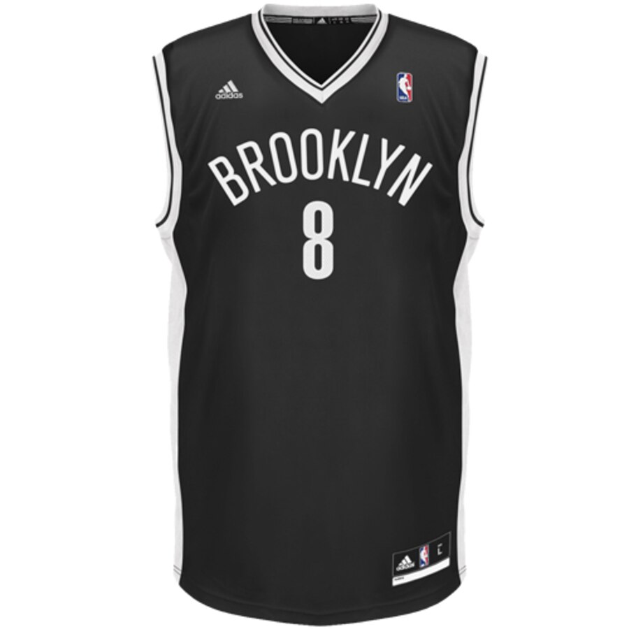 Alternative view of Deron Williams Brooklyn Nets Adidas Replica Road Jersey - Black