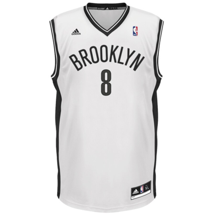 Alternative view of Deron Williams Brooklyn Nets Adidas Youth Replica Home Jersey - White
