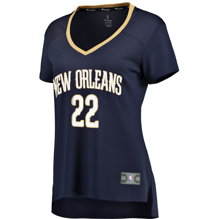 Alternative view of Derrick Favors New Orleans Pelicans Fanatics Branded Women's Fast Break Replica Basketball Jersey Navy - Icon Edition